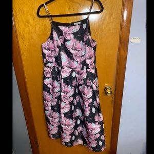 Tea Length Floral Dress